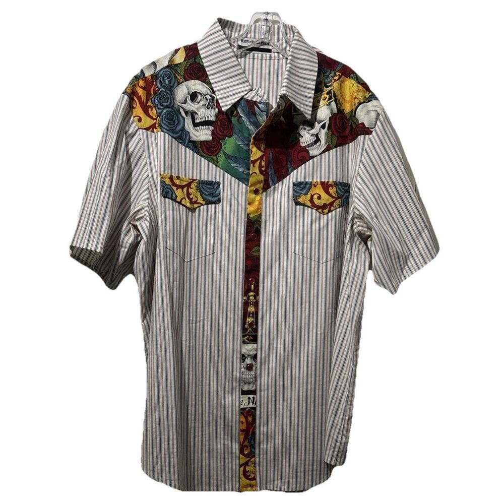 Judy Masliyah My Flaming Heart Houston Handmade One Of A Kind Shirt Size 2X